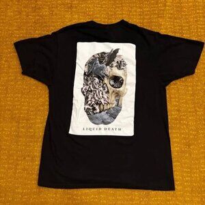 Liquid Death Water Country Club T-Shirt Mens L Skull snake Murder your thirst
